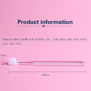 軟毛牙刷-透明塑料手柄_4
